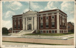 Public Library Muskogee, OK Postcard Postcard Postcard