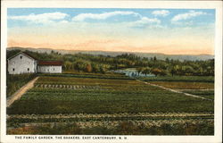 The Shakers - The Family Garden East Canterbury, NH Postcard Postcard Postcard