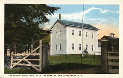 School House, Built 1823, The SHakers East Canterbury, NH Postcard Postcard Postcard