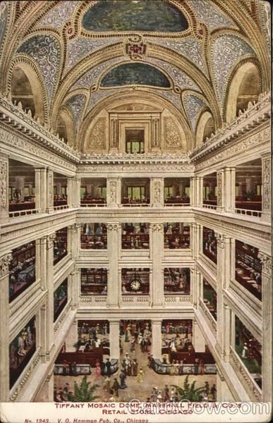 Tiffany Mosaic Dome, Marshall Field & Co.'s Store Chicago Illinois