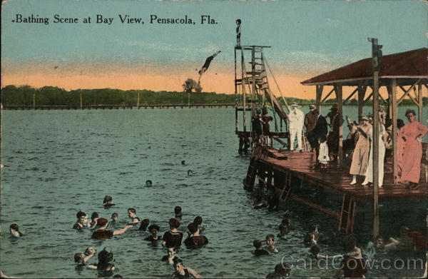Bathing Scene at Bay View Pensacola Florida