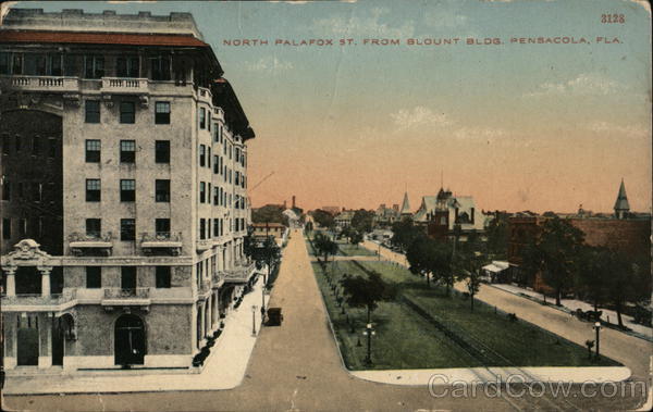 North Palafox Street from Blount Building Pensacola Florida