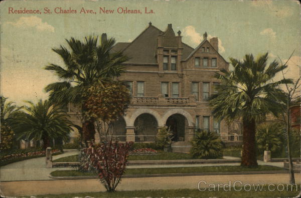 Residence, St. Charles Ave. New Orleans Louisiana