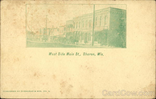 West Side Main Street Sharon Wisconsin
