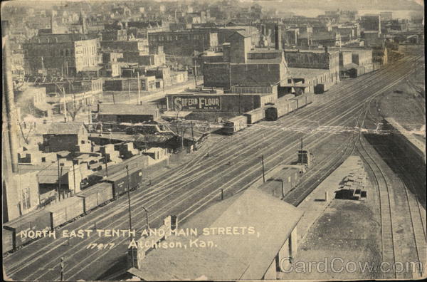 North East Tenth and Main Streets Atchison Kansas