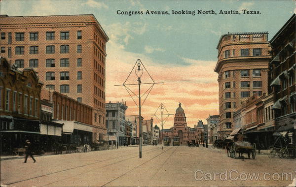 Congress Avenue, Looking North Austin Texas