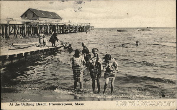 At the Bathing Beach Provincetown Massachusetts