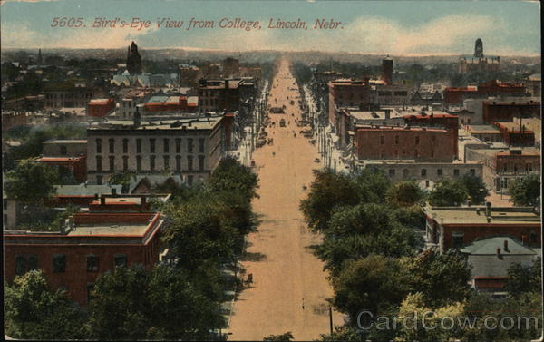 Bird's Eye View From College Lincoln Nebraska