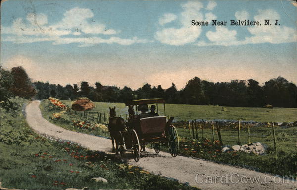 Rural Road Scene Belvidere New Jersey