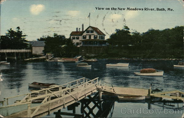 View on the Meadows River Bath Maine