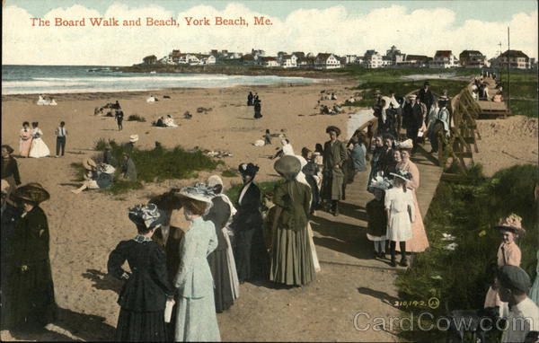Board Walk and Beach York Beach Maine