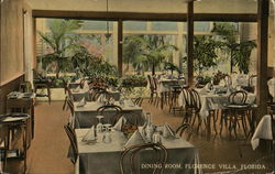 Dining Room, Florence Villa Postcard