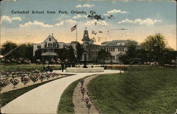 Cathedral School from park Orlando, FL Postcard Postcard Postcard