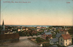 View from M.E. Church, S.E. Sanford, FL Postcard Postcard Postcard