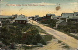 First Street Looking North, Pablo Beach Postcard