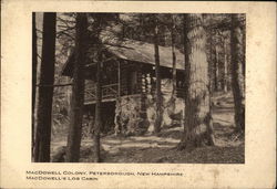 MacDowell Colony, MacDowell's Log Cabin Peterborough, NH Postcard Postcard Postcard