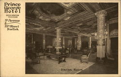Italian Room, Prince George Hotel Postcard