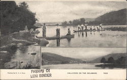 Callicoon on the Delaware Canoes & Rowboats Postcard Postcard 