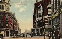 Alamo Street, Looking North San Antonio, TX Postcard Postcard Postcard