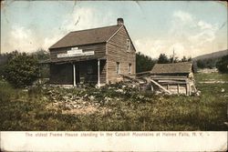 Oldest Frame House Standing in the Catskill Mountains Postcard