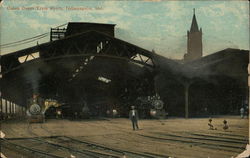 Union Depot Train Sheds Indianapolis, IN Postcard Postcard Postcard