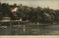 Lake Ophelia and Casino Postcard
