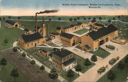 Walker Farm Creamery, Walker Ice Cream Co. Warren, PA Postcard Postcard Postcard