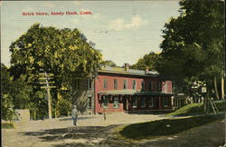 View of Brick Store Sandy Hook, CT Postcard Postcard Postcard