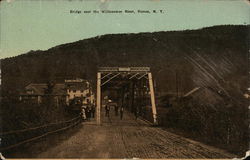 Bridge over the Willowemoc River Roscoe, NY Postcard Postcard Postcard