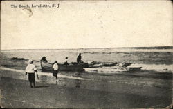 The Beach Lavallette, NJ Postcard Postcard Postcard