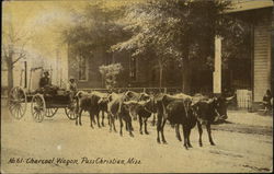 Charcoal Wagon Postcard