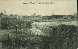 Avalable Water Power Burnham, ME Postcard Postcard Postcard