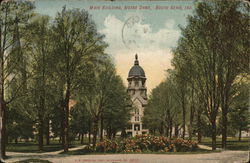 Main Building, Notre Dame Postcard