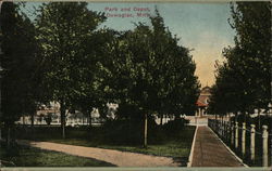 Park and Depot Postcard