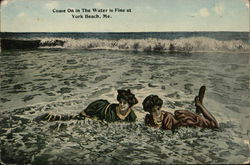 Come On in The Water is Fine Postcard