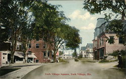 York Village Square Maine Postcard Postcard Postcard