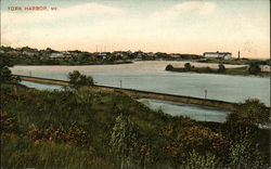 View of Harbor York Harbor, ME Postcard Postcard Postcard