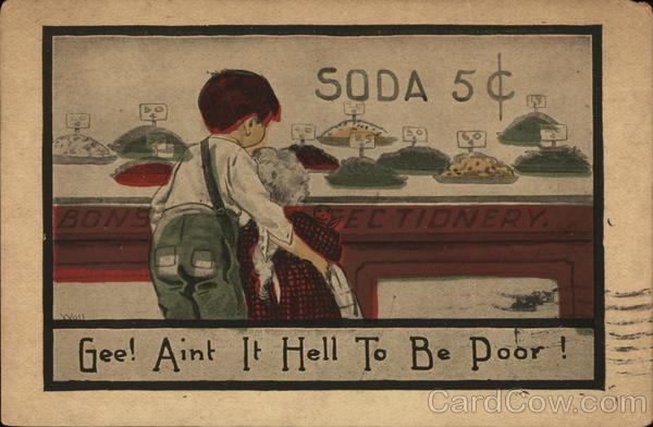 Boy and Girl at Confectionary Children