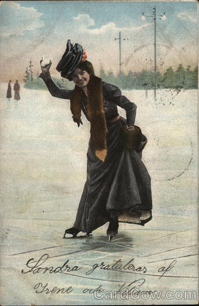 Woman throwing snowball Women