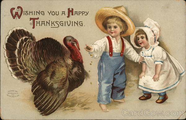 Wishing You A Happy Thanksgiving Ellen Clapsaddle Children