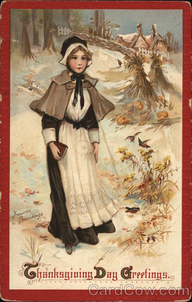 Thanksgiving Day Greetings Pilgrims