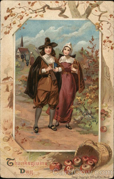Thanksgiving Day A. Von Beust Pilgrims
