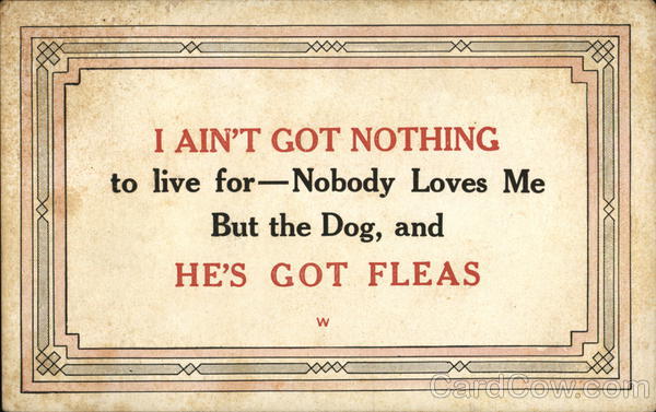 I ain't got nothing Phrases & Sayings