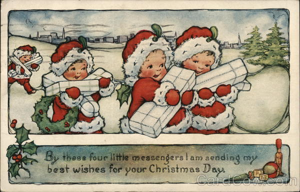 Children Delivering Presents