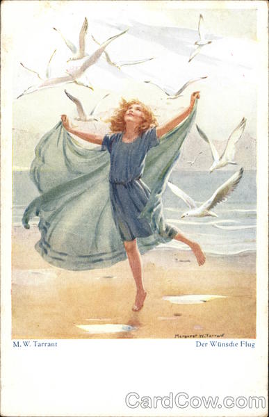Girl Dancing on Beach Margaret W. Tarrant Girls