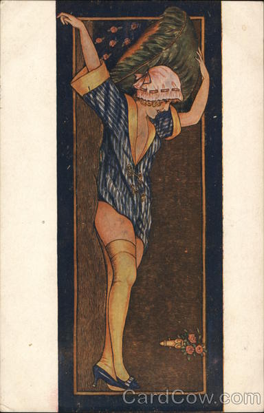 Woman Wearing Robe and Stockings Xavier Sager