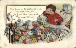 The Kind of Christmas I Am Wishing For You Children Postcard Postcard Postcard