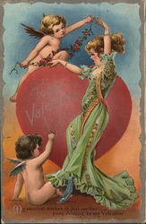 Woman with Cupids Woman with Cupids