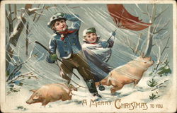 A Merry Christmas to You Children Postcard Postcard Postcard