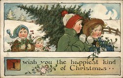 I Wish You the Happiest Kind of Christmas Postcard